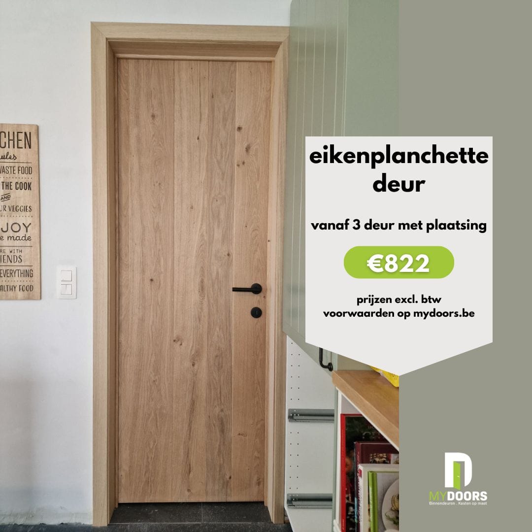 Promo: eiken planchette deur
